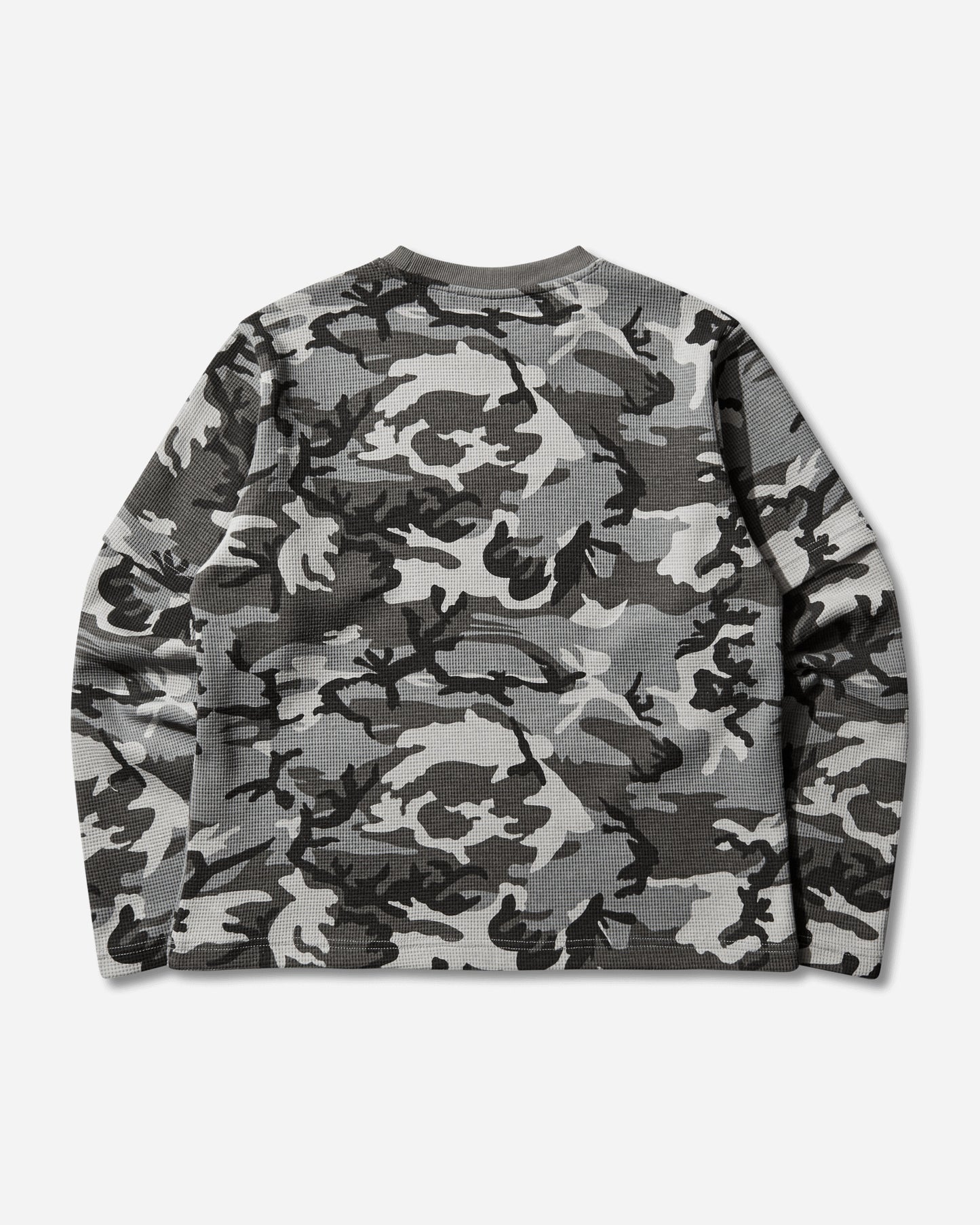 AFB Thermal Layerd Ls Tee Camo White T-Shirts Longsleeve 33BTHERMALLS WHT