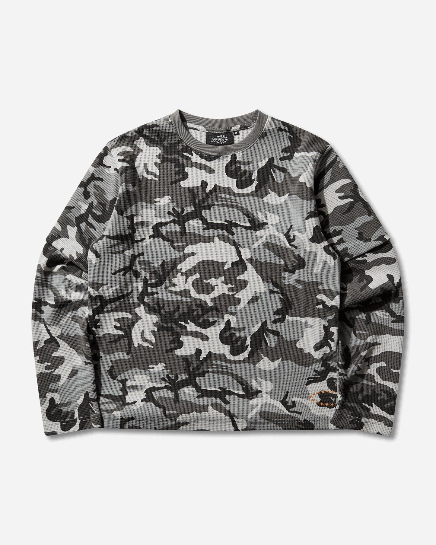 AFB Thermal Layerd Ls Tee Camo White T-Shirts Longsleeve 33BTHERMALLS WHT