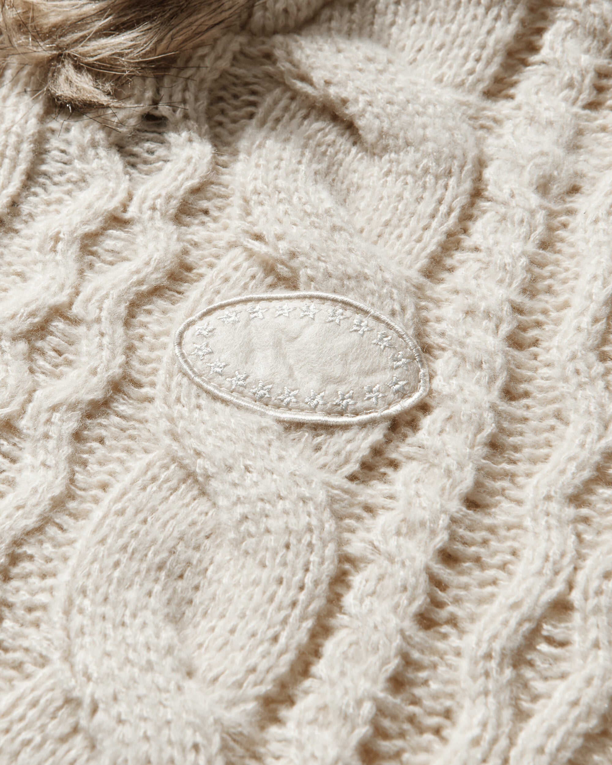 AFB Fur Alan Knit Hoodie Ivory Knitwears Sweaters 32FRLNKNITHOOD IVORY