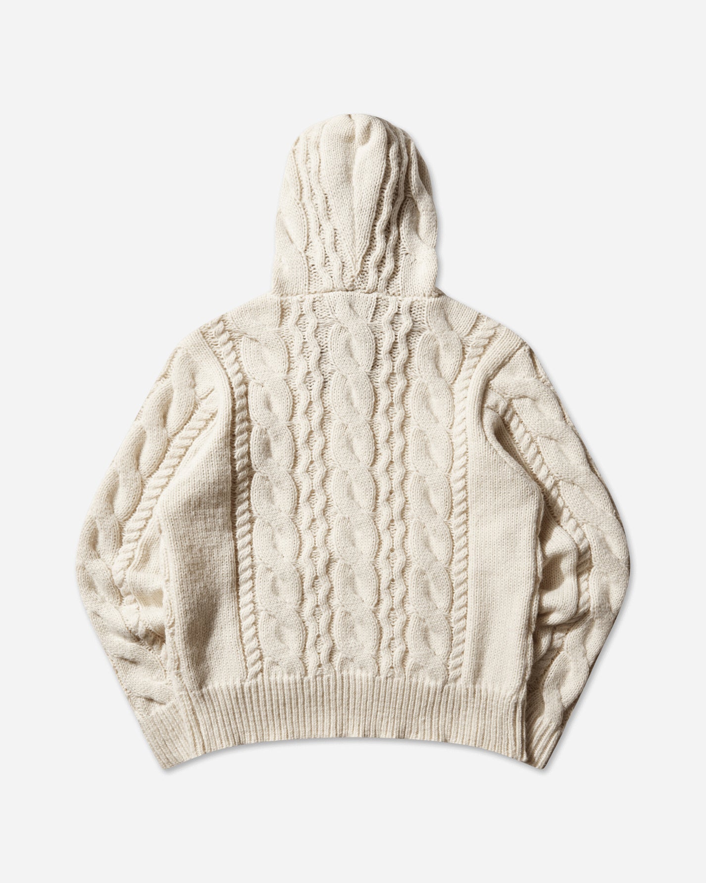 AFB Fur Alan Knit Hoodie Ivory Knitwears Sweaters 32FRLNKNITHOOD IVORY