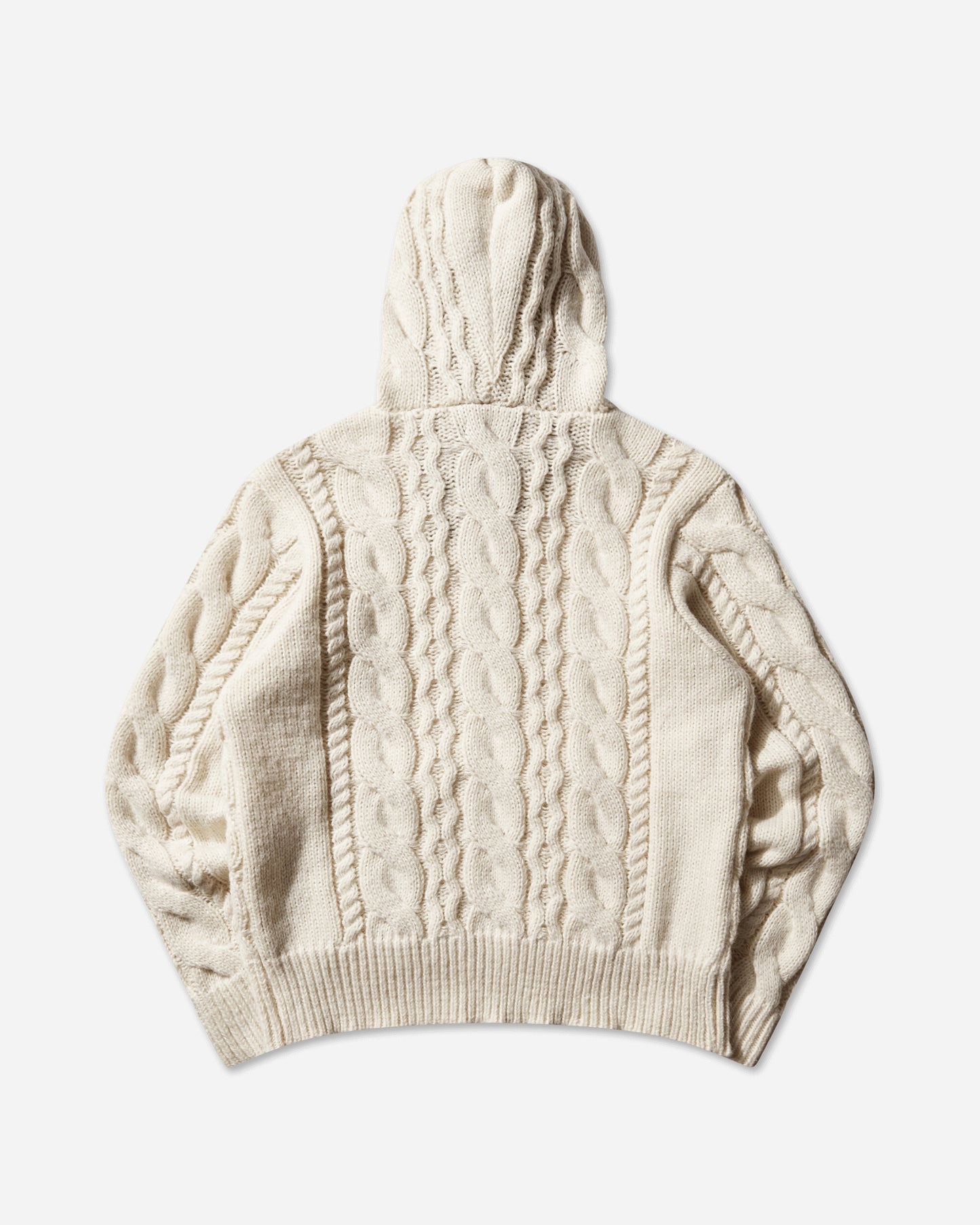 AFB Fur Alan Knit Hoodie Ivory Knitwears Sweaters 32FRLNKNITHOOD IVORY