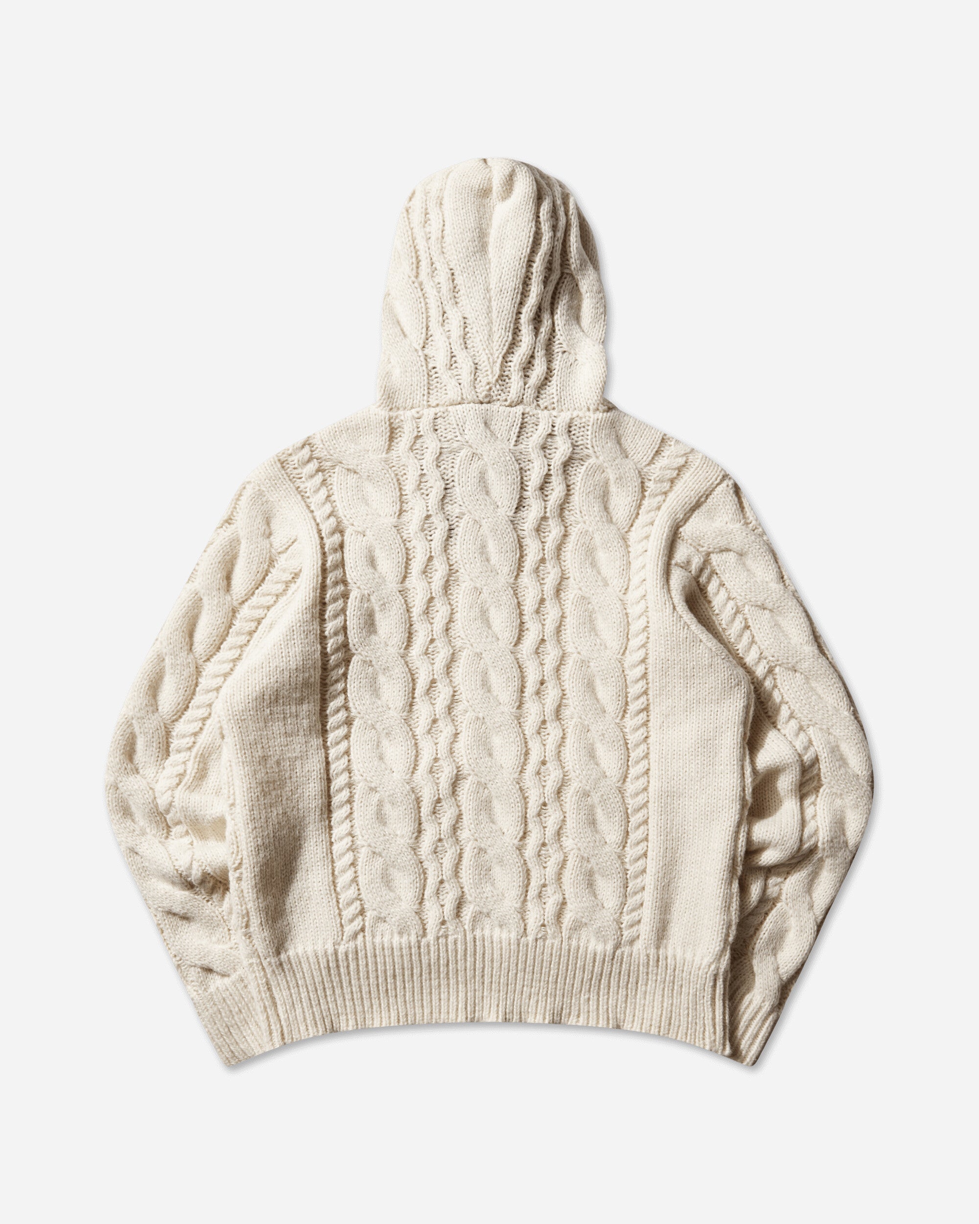 AFB Fur Alan Knit Hoodie Ivory Knitwears Sweaters 32FRLNKNITHOOD IVORY