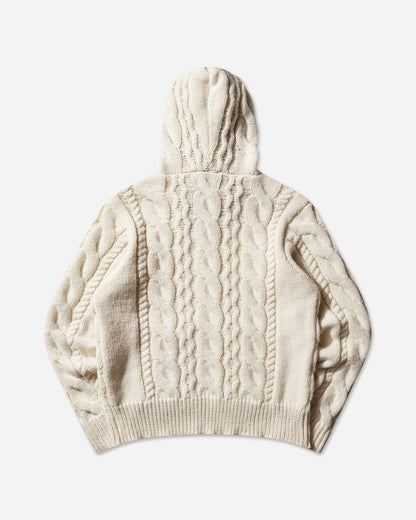 AFB Fur Alan Knit Hoodie Ivory Knitwears Sweaters 32FRLNKNITHOOD IVORY