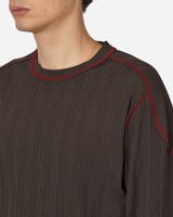AFFXWRKS Boxed Pullover Rib Shale Brown T-Shirts Longsleeve SS24ML01V2 SHABR