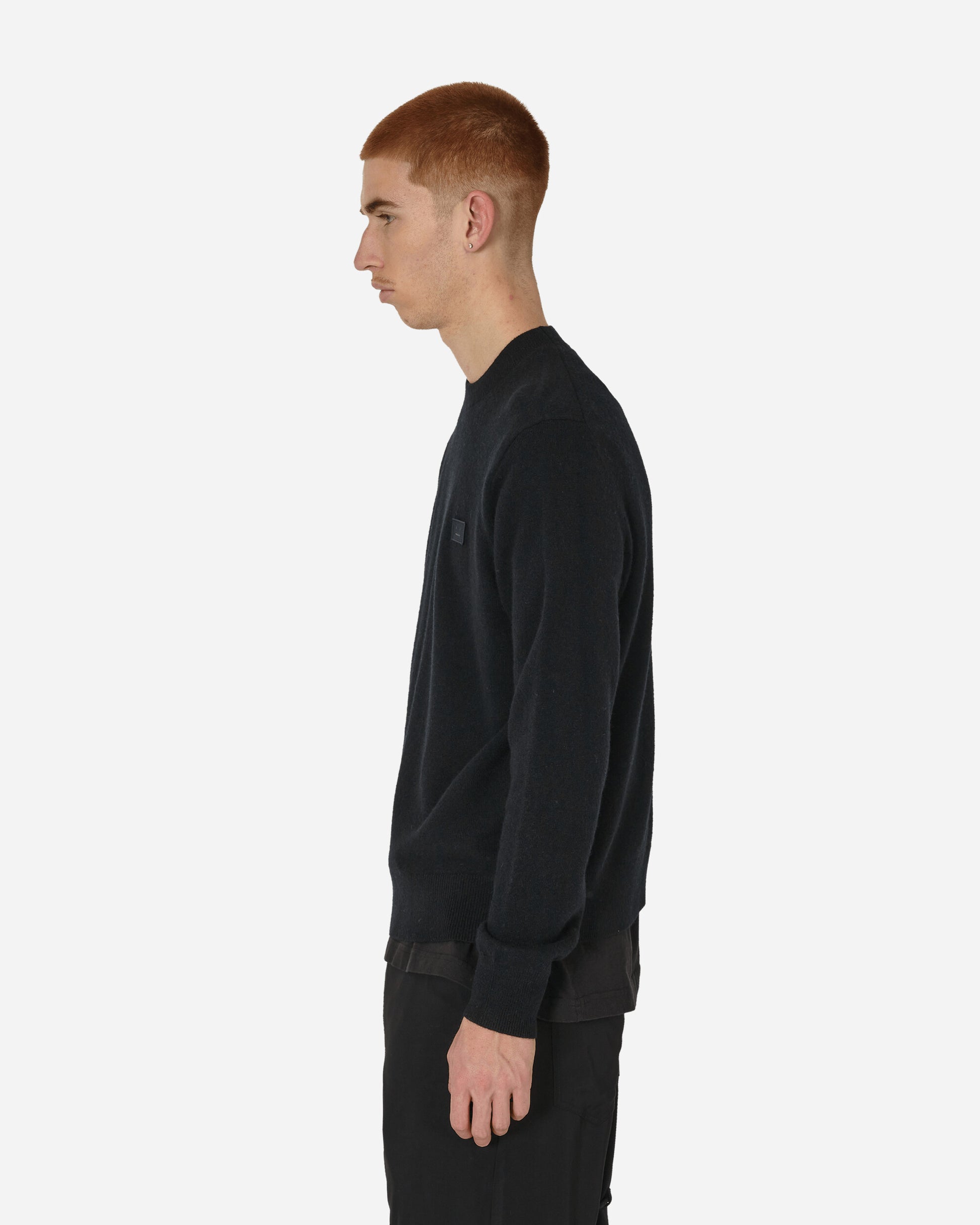 Acne Studios Crewneck Sweater Black Knitwears Sweaters C60042- 900