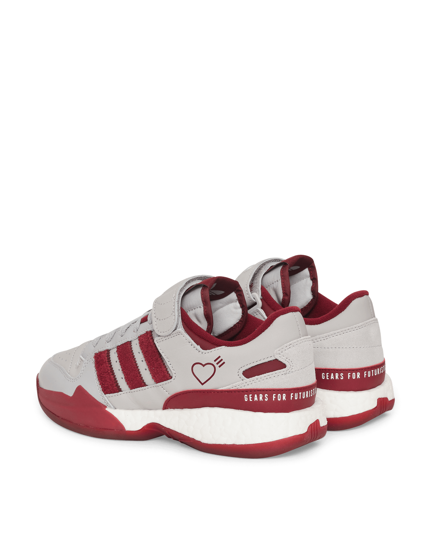 Adidas Consortium Forum L Human Made Grey Two/Collegiate Burgundy Sneakers Low S42977 001