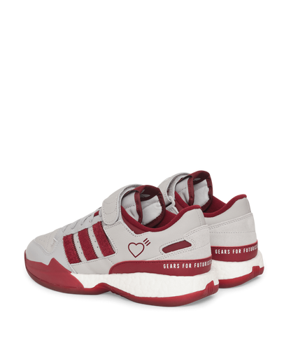 Adidas Consortium Forum L Human Made Grey Two/Collegiate Burgundy Sneakers Low S42977 001