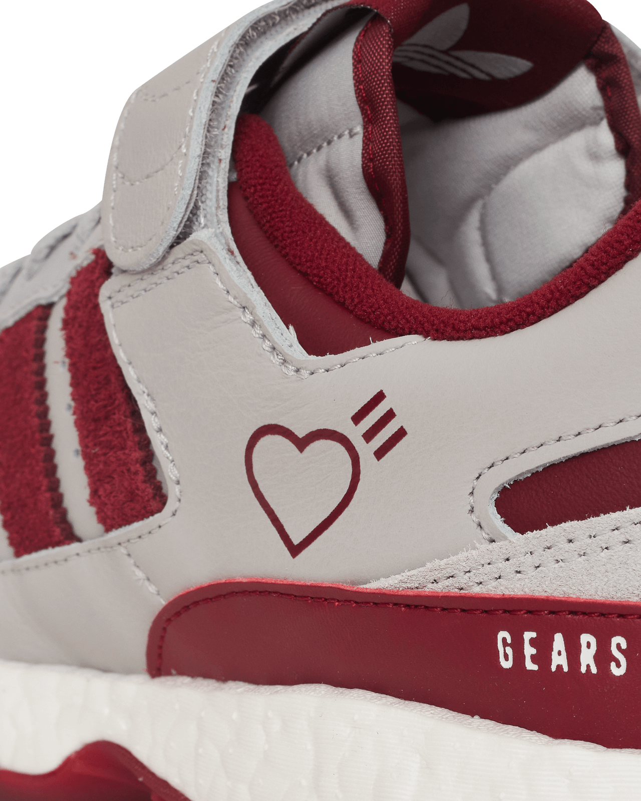 Adidas Consortium Forum L Human Made Grey Two/Collegiate Burgundy Sneakers Low S42977 001