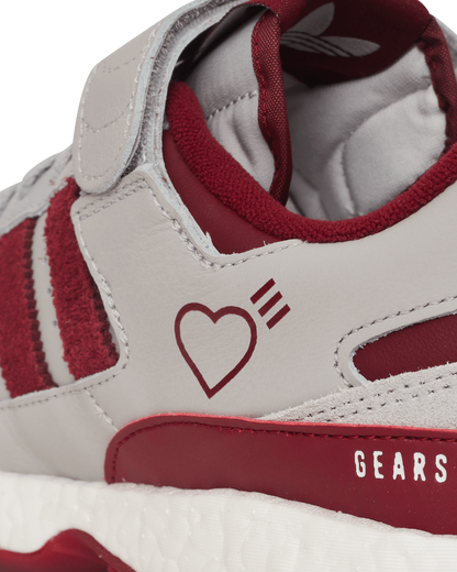 Adidas Consortium Forum L Human Made Grey Two/Collegiate Burgundy Sneakers Low S42977 001