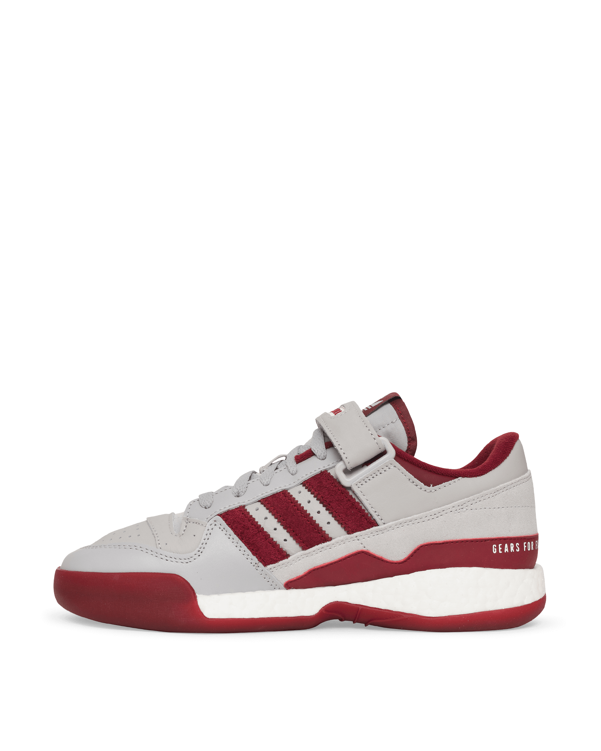 Adidas Consortium Forum L Human Made Grey Two/Collegiate Burgundy Sneakers Low S42977 001