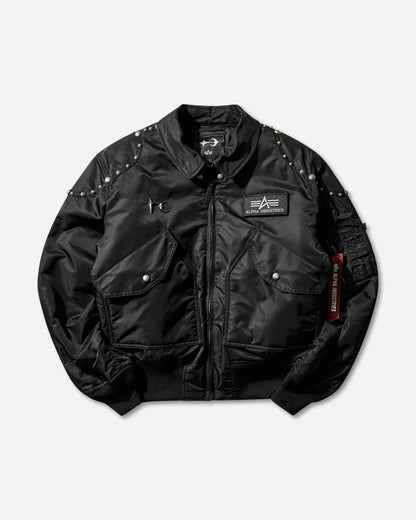 Alpha Industries Tc X Ai Cwu 45/P Flight Jacket (Rivet Version) Black Coats and Jackets Bomber Jackets 258150 03
