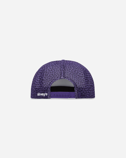 Always Do What You Should Do Coral Pattern Trucker Cap Purple Hats Caps A25HAT002 PURPLE