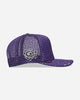Always Do What You Should Do Coral Pattern Trucker Cap Purple Hats Caps A25HAT002 PURPLE