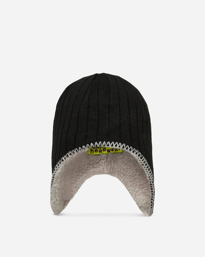 Always Do What You Should Do Reversible Ear Flap Cap Black/Grey Hats Caps A25BN007 BLACK