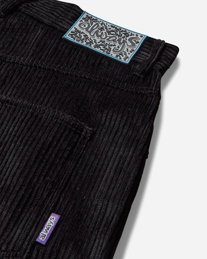 Always Do What You Should Do Relaxed Thick Corduroy Pants Black Pants Chinos A25TR008 BLACK