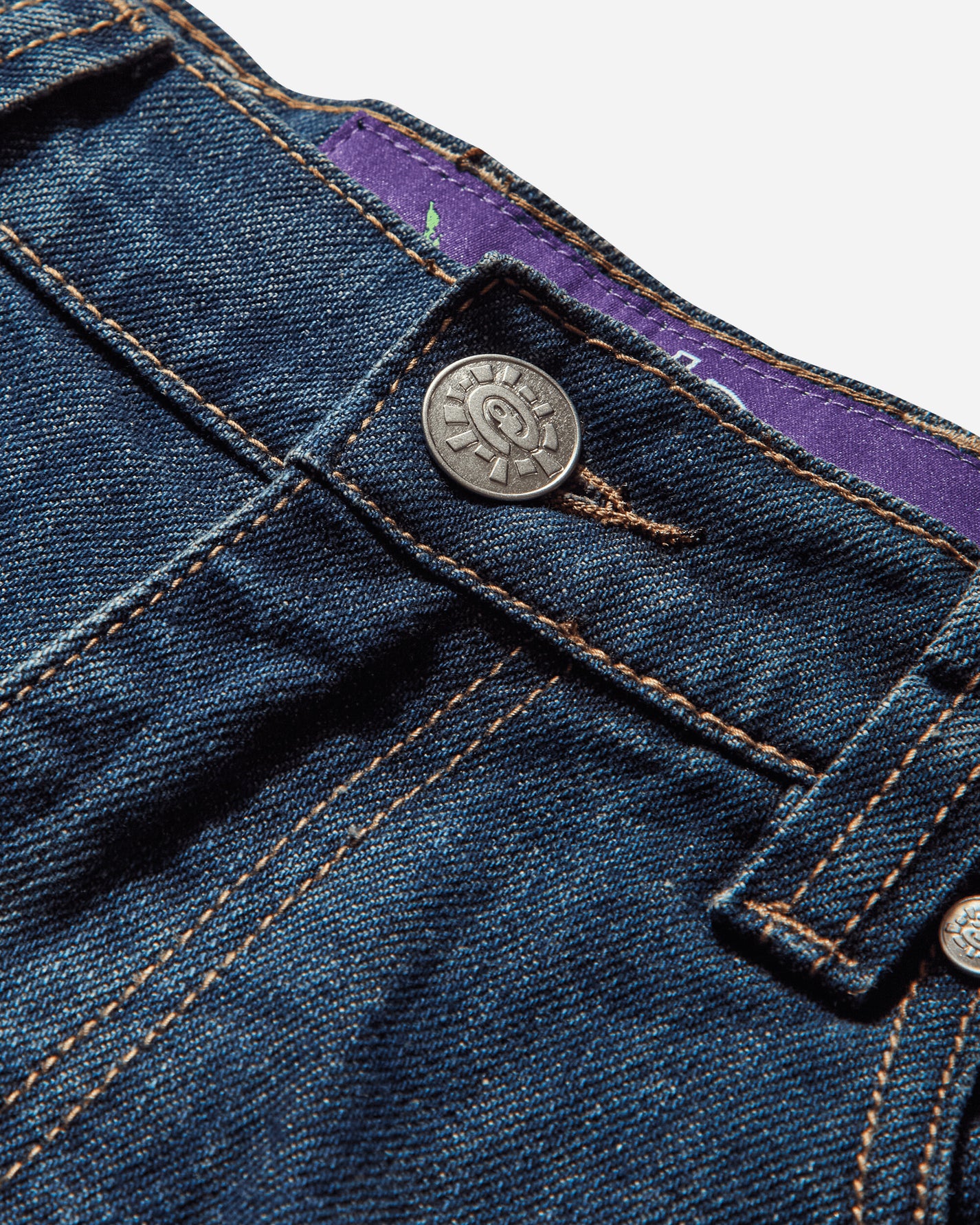 Always Do What You Should Do Nigo Purple Label Denim Jeans Blue Pants Denim A25TR006 BLUE