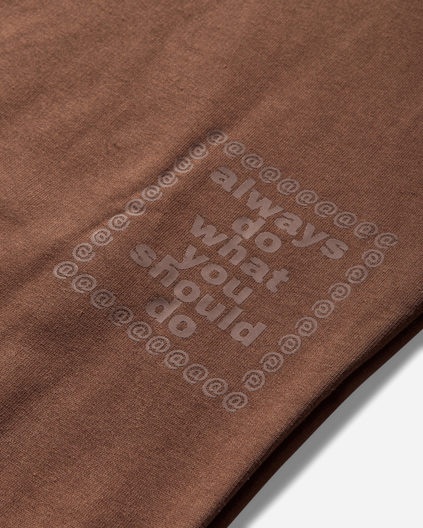 Always Do What You Should Do Scribble Sun Hoodie Brown Sweatshirts Hoodies A25H007 BROWN