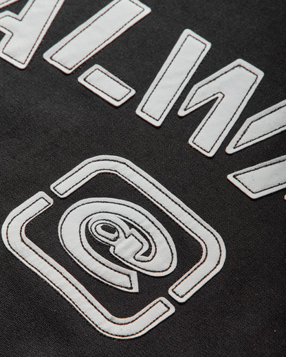 Always Do What You Should Do Stencil Pullover Hoodie Black Sweatshirts Hoodies A25H004 BLACK