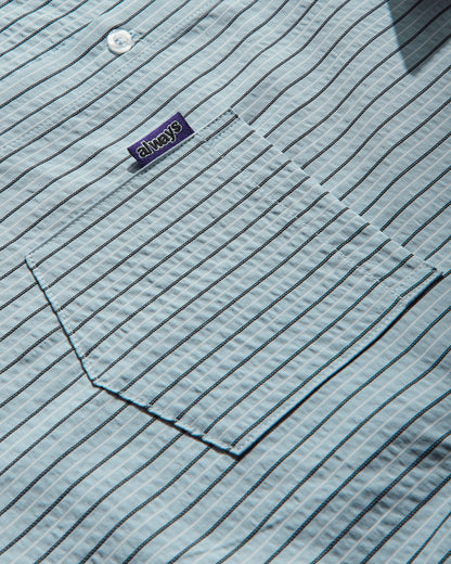 Always Do What You Should Do Business Leisure Ls Shirt Blue Shirts Longsleeve Shirt A25SHI003 BLUE