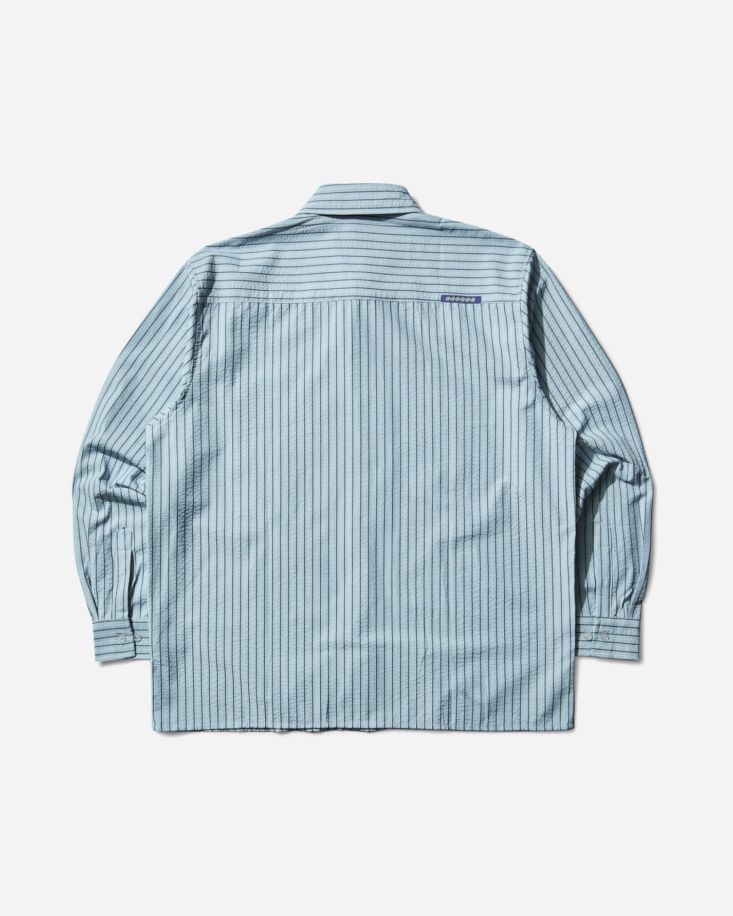 Always Do What You Should Do Business Leisure Ls Shirt Blue Shirts Longsleeve Shirt A25SHI003 BLUE