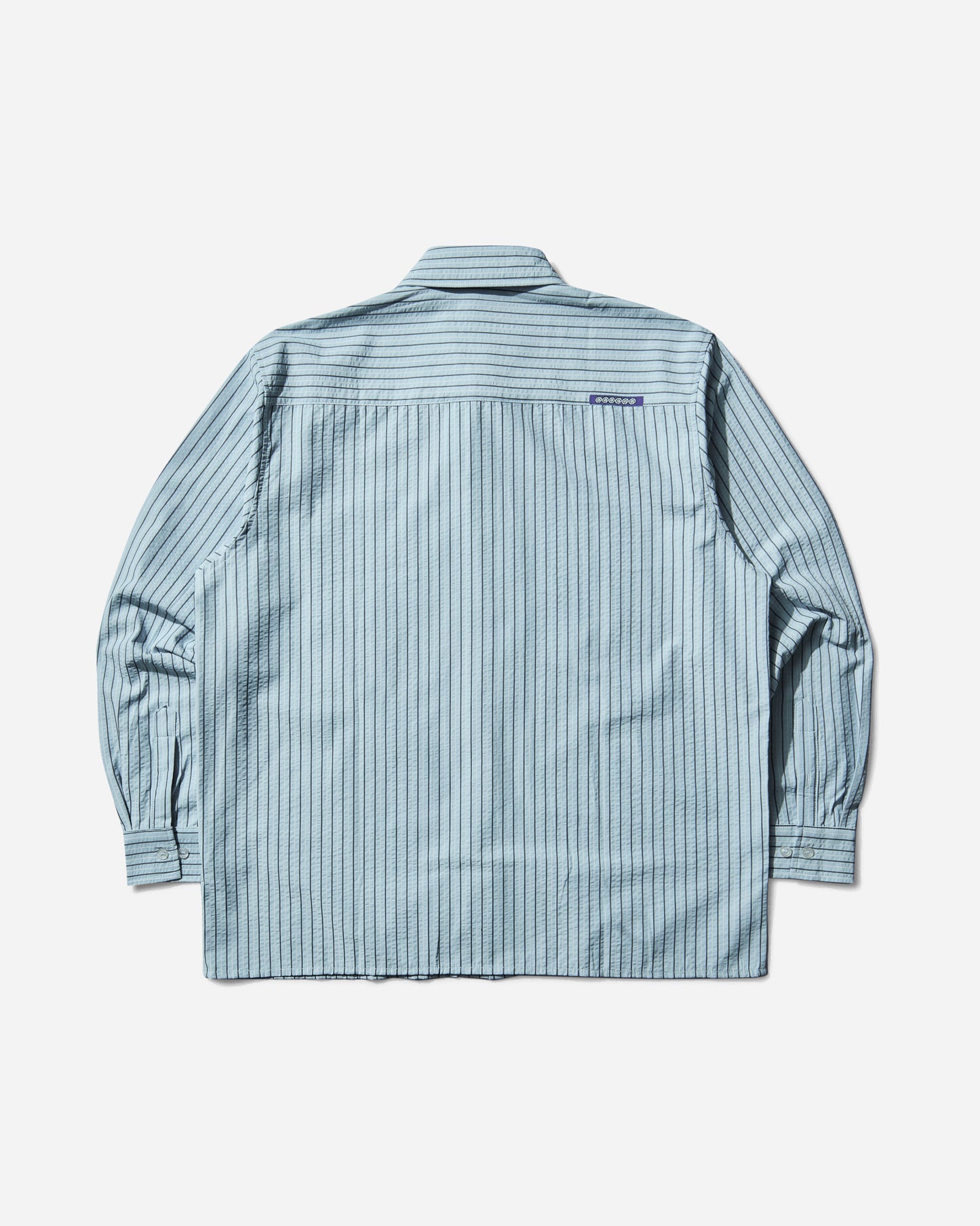 Always Do What You Should Do Business Leisure Ls Shirt Blue Shirts Longsleeve Shirt A25SHI003 BLUE