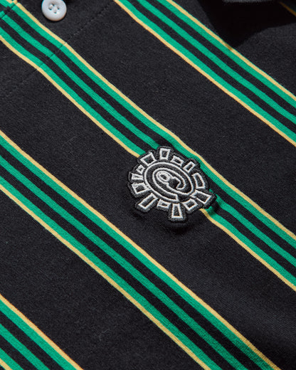 Always Do What You Should Do Educated Applique Polo Black/Green T-Shirts Polo A25EX007 BLACK