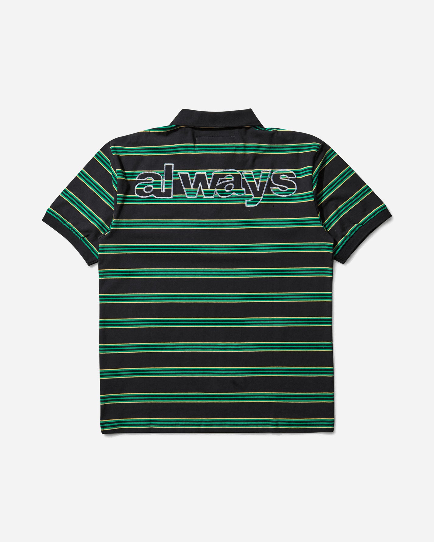 Always Do What You Should Do Educated Applique Polo Black/Green T-Shirts Polo A25EX007 BLACK