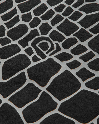 Always Do What You Should Do Croc Print Tee Black T-Shirts Shortsleeve A25TS003 BLACK