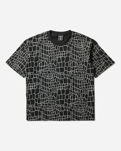 Always Do What You Should Do Croc Print Tee Black T-Shirts Shortsleeve A25TS003 BLACK