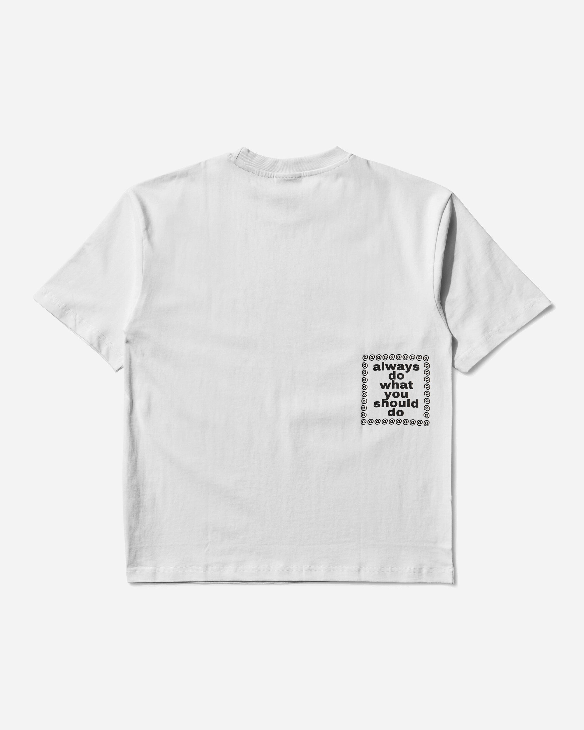 Always Do What You Should Do Sketchy Sun Tee White T-Shirts Shortsleeve A25TS010 WHITE