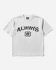 Always Do What You Should Do Stencil Tee White T-Shirts Shortsleeve A25TS015 WHITE