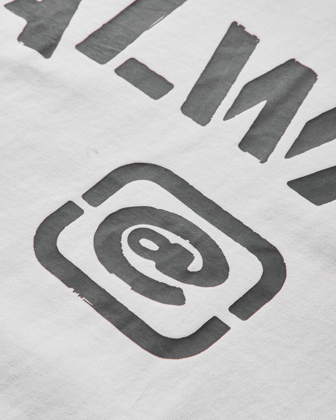 Always Do What You Should Do Stencil Tee White T-Shirts Shortsleeve A25TS015 WHITE