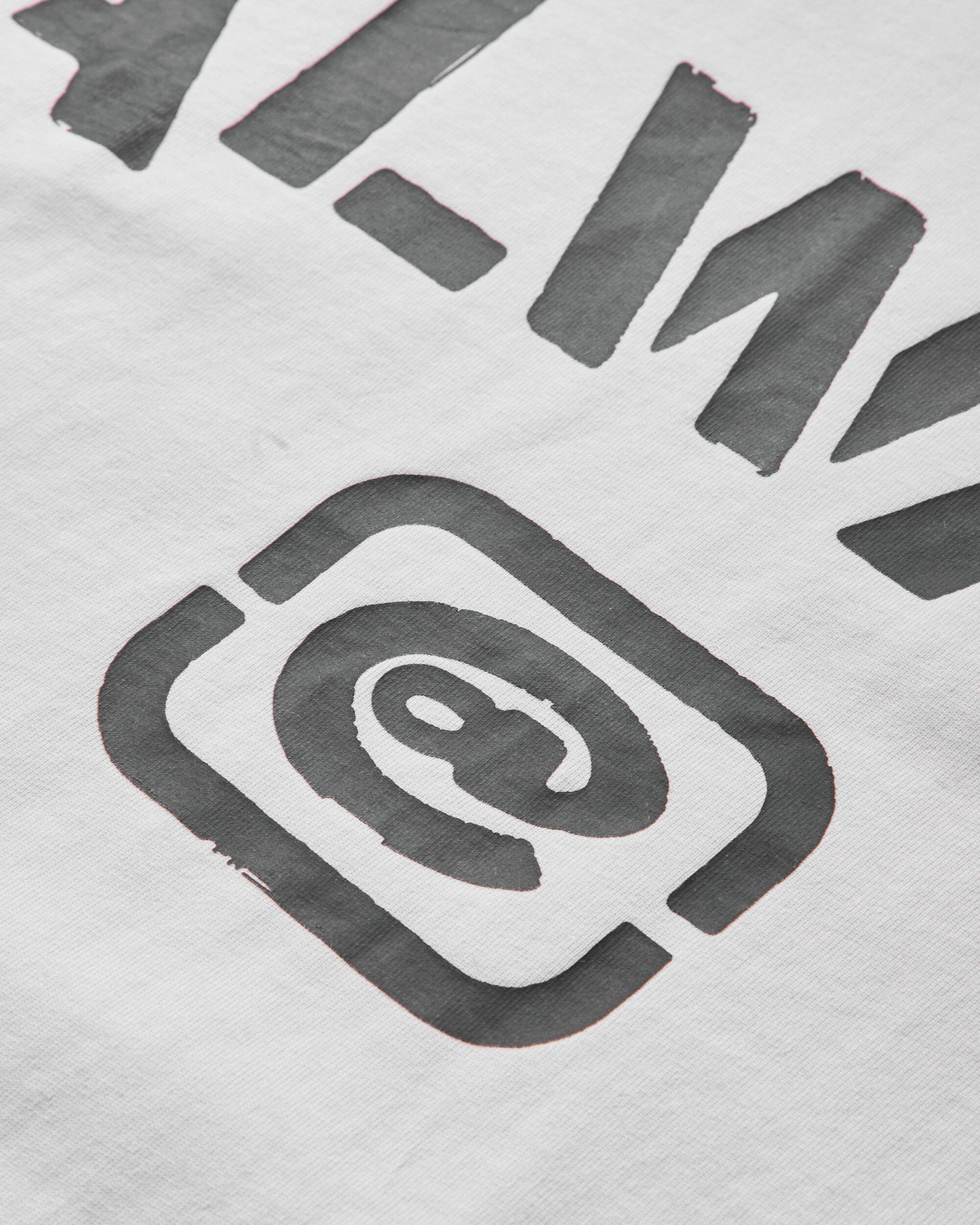 Always Do What You Should Do Stencil Tee White T-Shirts Shortsleeve A25TS015 WHITE