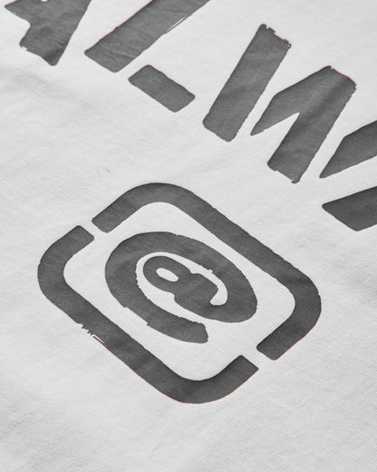 Always Do What You Should Do Stencil Tee White T-Shirts Shortsleeve A25TS015 WHITE