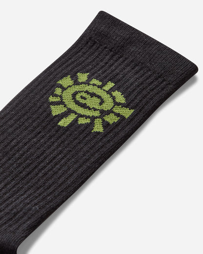 Always Do What You Should Do Sun Socks Black Underwear Socks A25ACC029 BLACK