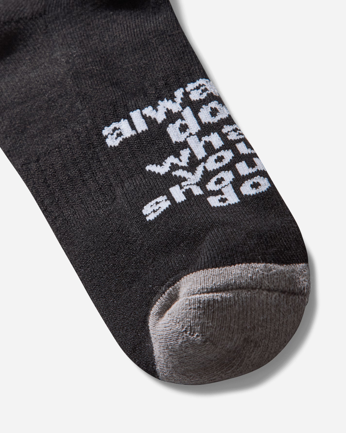 Always Do What You Should Do Sun Socks Black Underwear Socks A25ACC029 BLACK