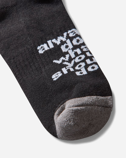Always Do What You Should Do Sun Socks Black Underwear Socks A25ACC029 BLACK