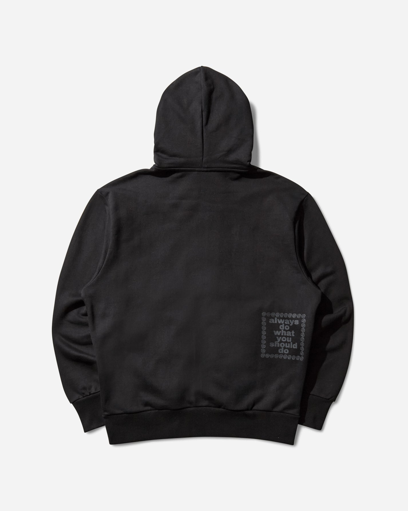 Always Do What You Should Do 3116 Premium Zip Up Hoodie Black Sweatshirts Zip-Ups A25H013 BLACK