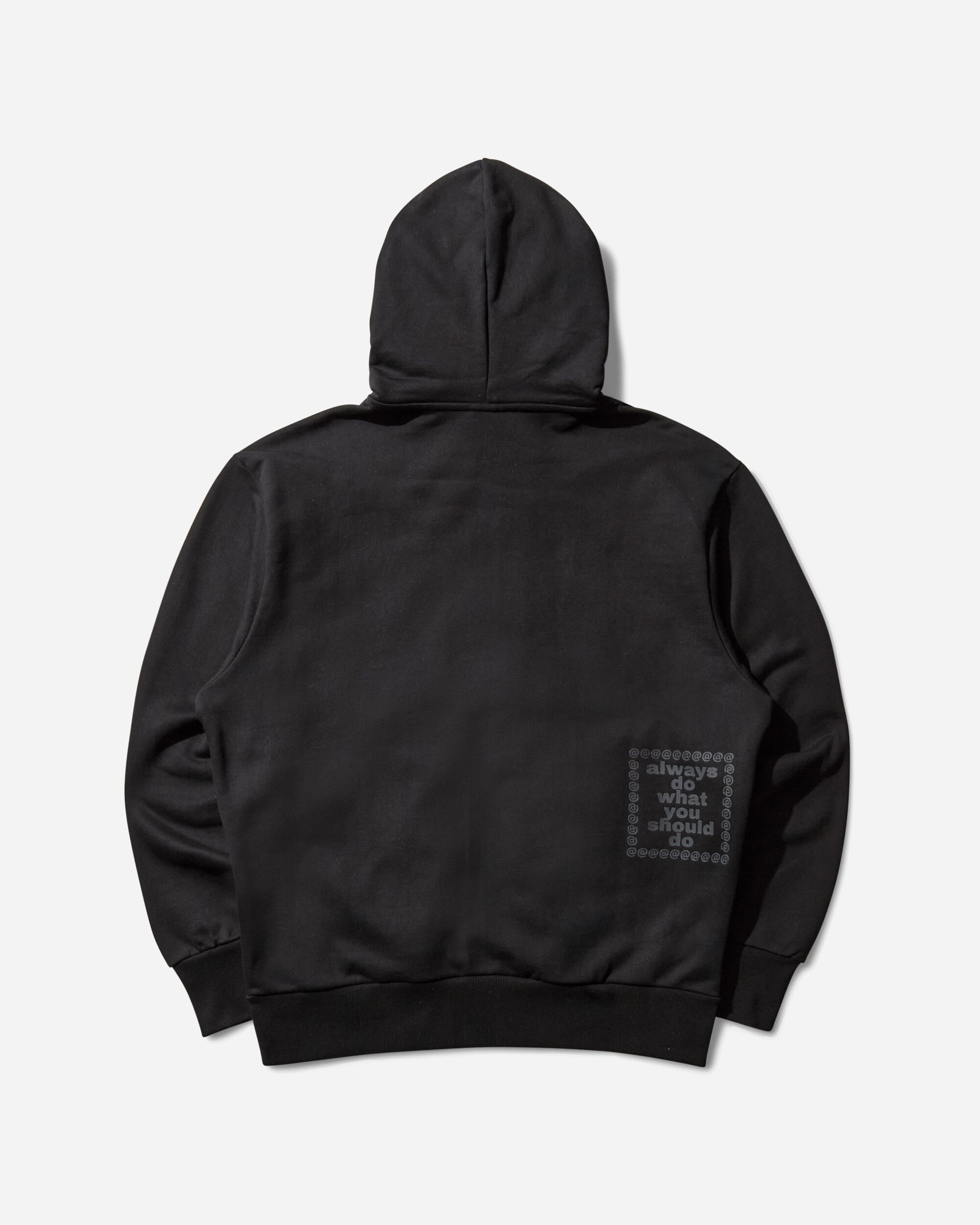 Always Do What You Should Do 3116 Premium Zip Up Hoodie Black Sweatshirts Zip-Ups A25H013 BLACK
