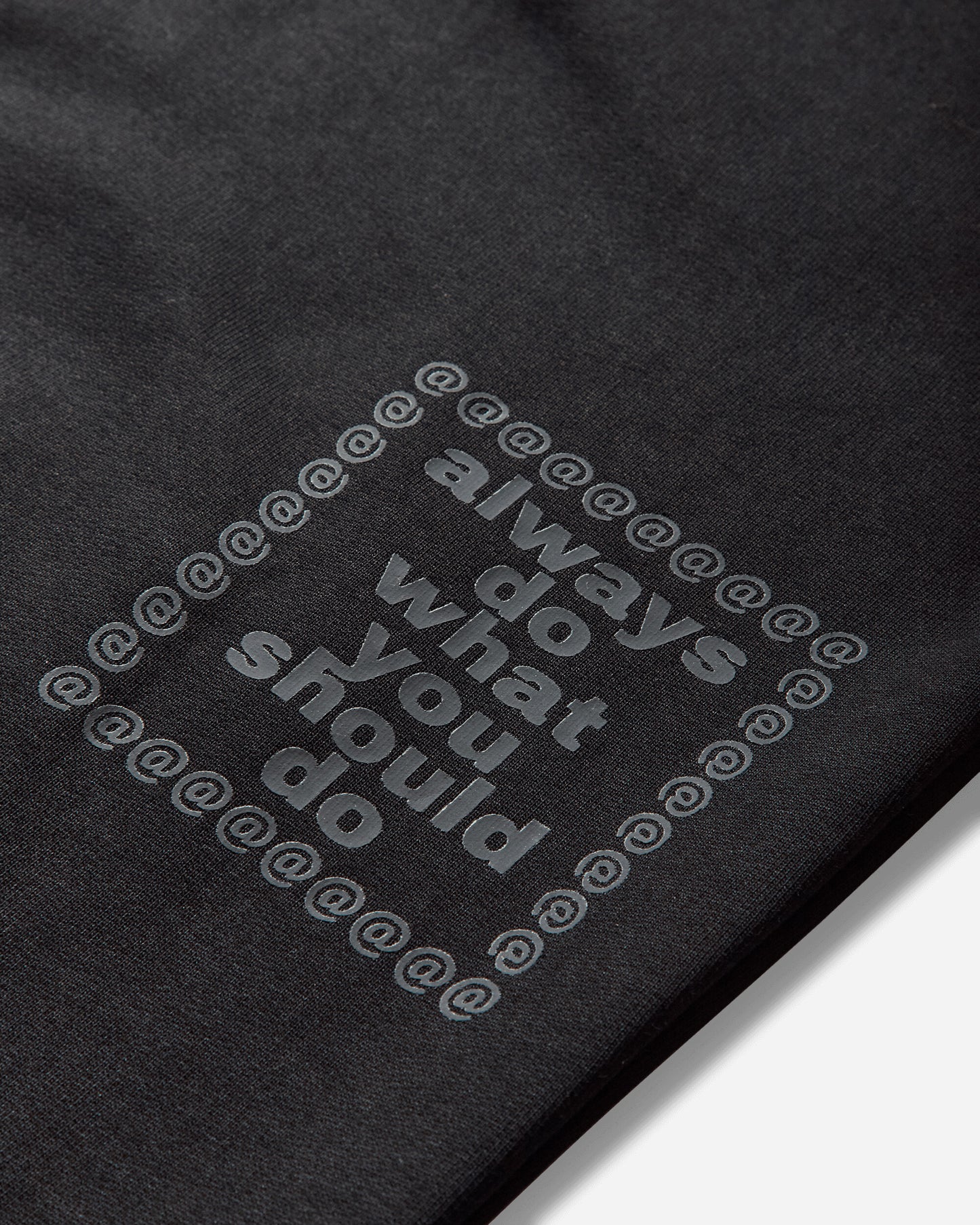 Always Do What You Should Do 3116 Premium Zip Up Hoodie Black Sweatshirts Zip-Ups A25H013 BLACK