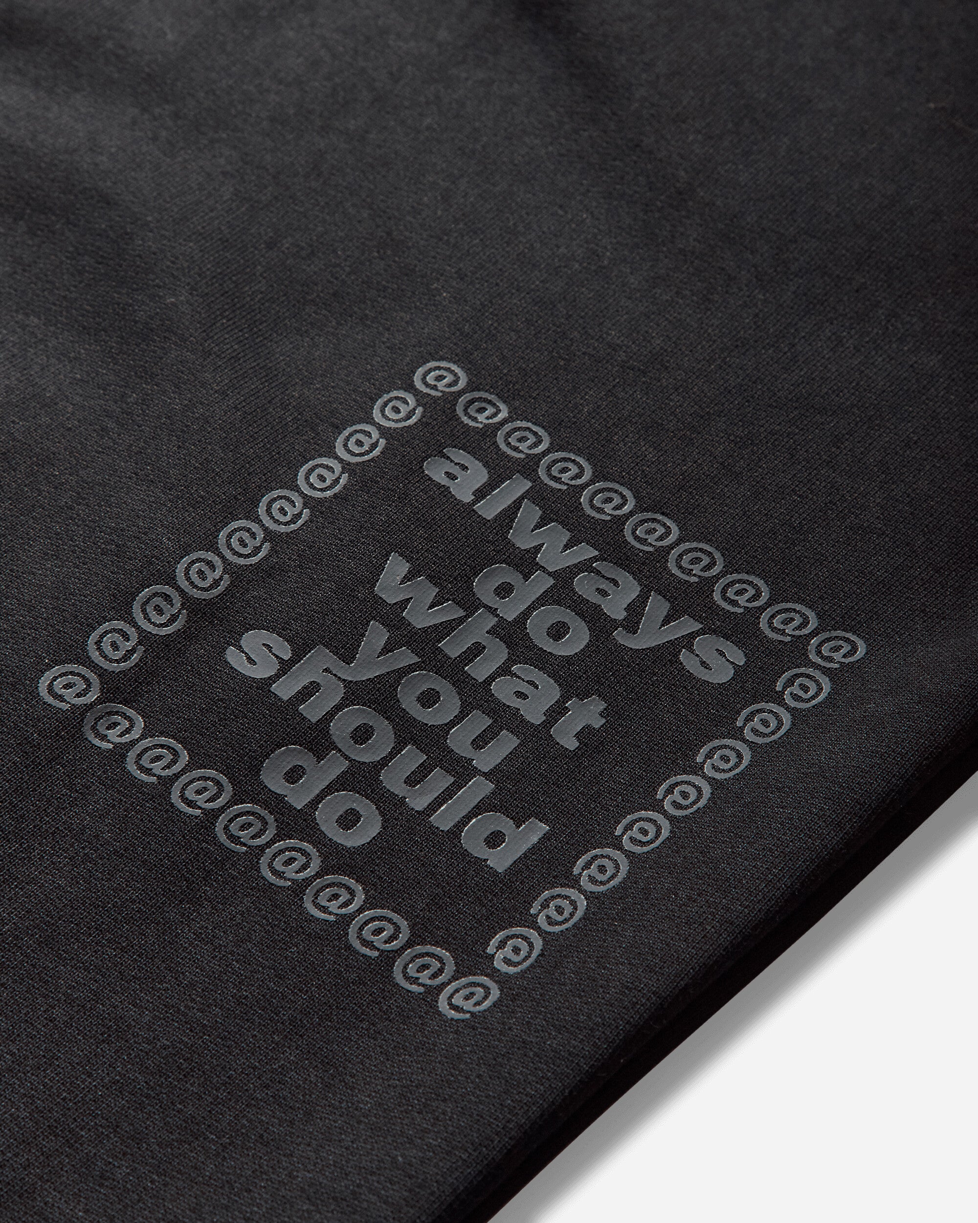 Always Do What You Should Do 3116 Premium Zip Up Hoodie Black Sweatshirts Zip-Ups A25H013 BLACK