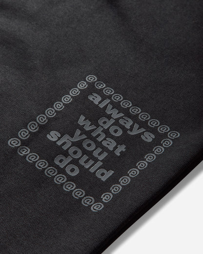 Always Do What You Should Do 3116 Premium Zip Up Hoodie Black Sweatshirts Zip-Ups A25H013 BLACK