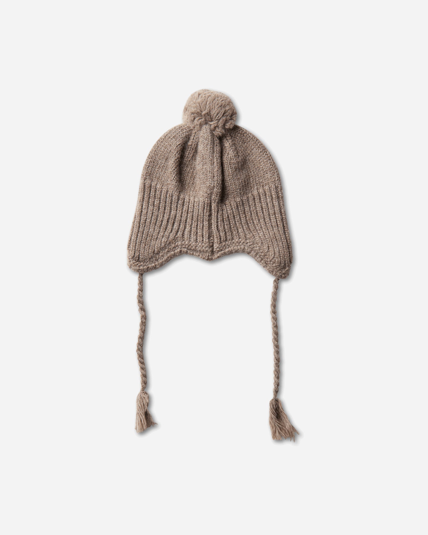 Aries Chunky Knit Pom Pom Beanie Brown Hats Beanies AR9005506 Brown