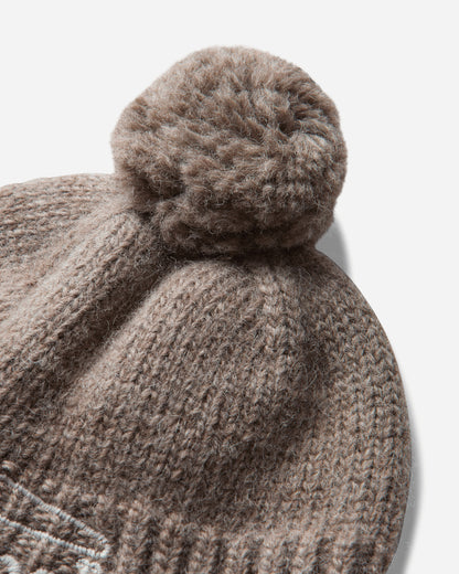 Aries Chunky Knit Pom Pom Beanie Brown Hats Beanies AR9005506 Brown
