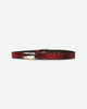 Aries Snake Print Leather Mazzo Belt Red Belts Belt AR1003306 Red
