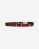 Aries Snake Print Leather Mazzo Belt Red Belts Belt AR1003306 Red