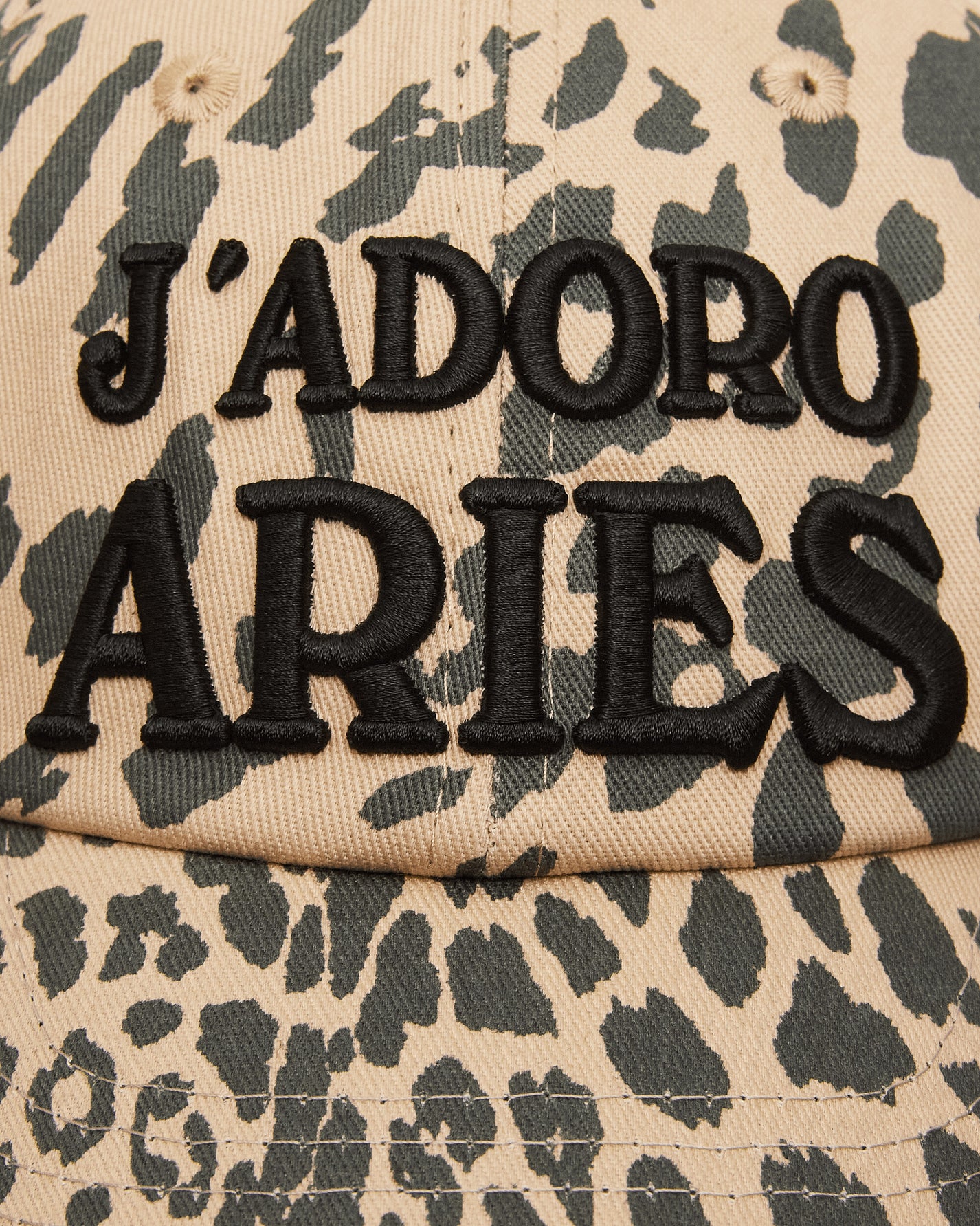 Aries J'Adoro Aries Leopard Cap Beige Hats Caps AR9000604 Beige