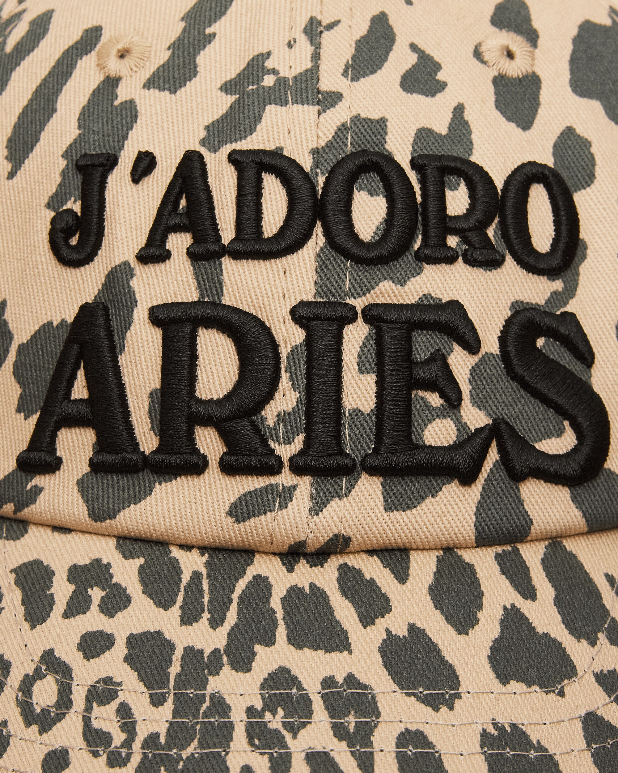 Aries J'Adoro Aries Leopard Cap Beige Hats Caps AR9000604 Beige
