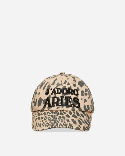 Aries J'Adoro Aries Leopard Cap Beige Hats Caps AR9000604 Beige
