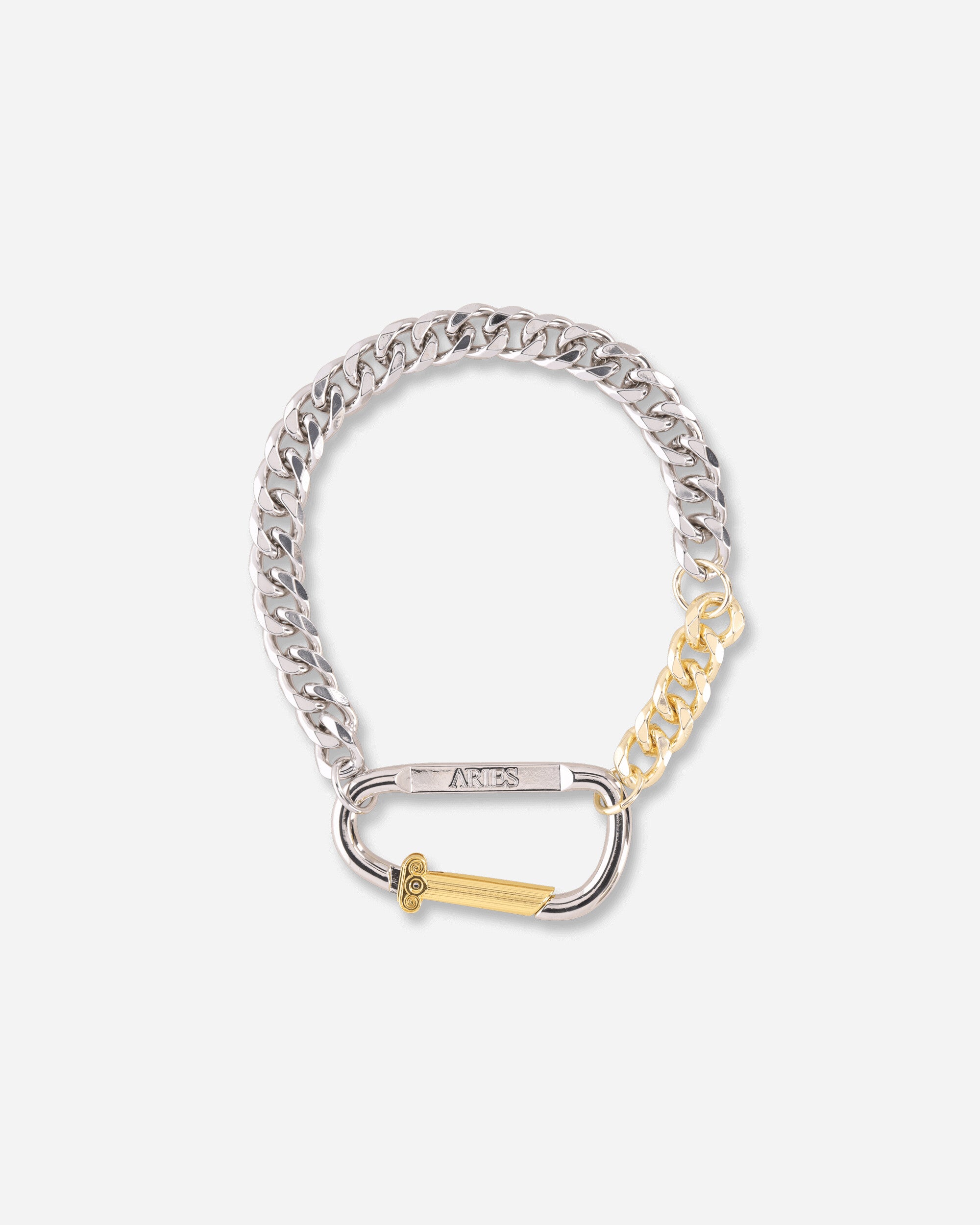 Aries Column Carabiner Silver Necklace Silver Jewellery Necklaces AR9026305 SILVER